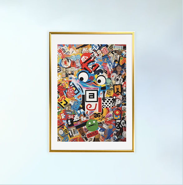 グラフィックのアートポスター金フレームあり