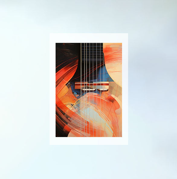ギターのアートポスター:guitar_6ee4 / 音楽・芸術__のポスター画像フレーム無しの設置イメージ