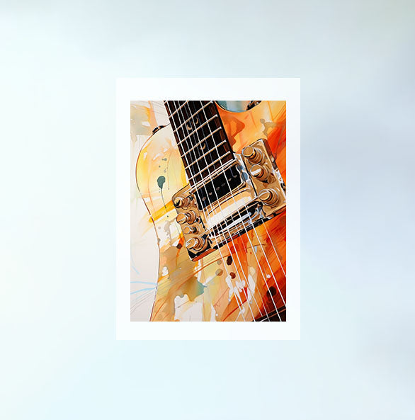 ギターのアートポスター:guitar_9370 / 音楽・芸術__のポスター画像フレーム無しの設置イメージ
