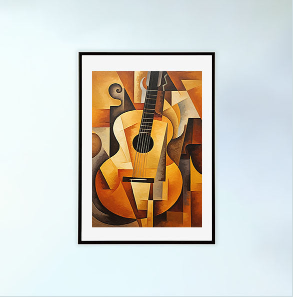 ギターのアートポスター:guitar_9660 / 音楽・芸術__のポスター画像黒色のフレームイメージ