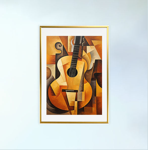 ギターのアートポスター:guitar_9660 / 音楽・芸術__のポスター画像金色のフレームイメージ