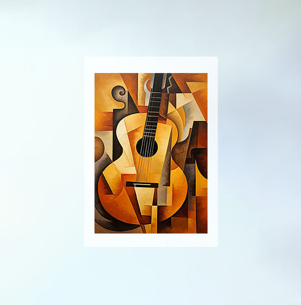 ギターのアートポスター:guitar_9660 / 音楽・芸術__のポスター画像フレーム無しの設置イメージ