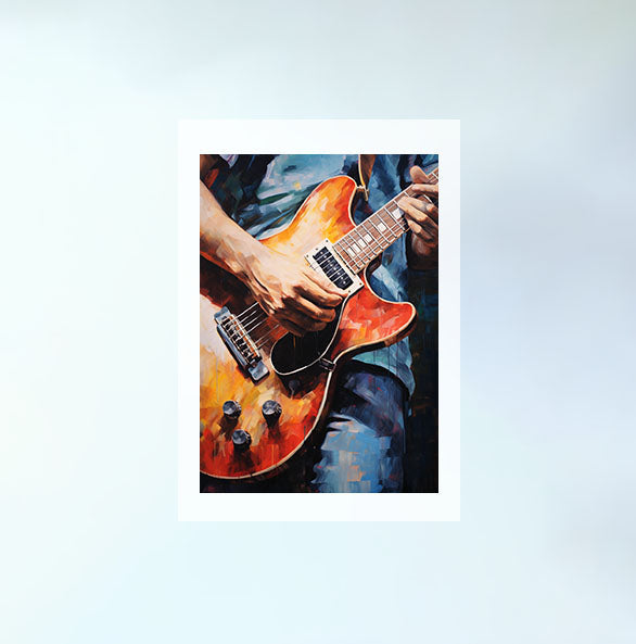 ギターのアートポスター:guitar_96f6 / 音楽・芸術__のポスター画像フレーム無しの設置イメージ