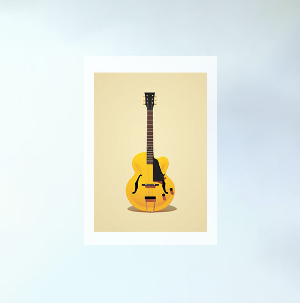 ギターのアートポスター:guitar_9a6e / 北欧_ポップ_音楽・芸術__のポスター画像フレーム無しの設置イメージ