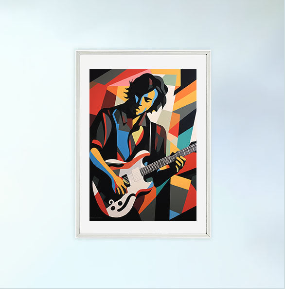 ギターのアートポスター:guitar_ab64 / 音楽・芸術__のポスター画像白いフレーム