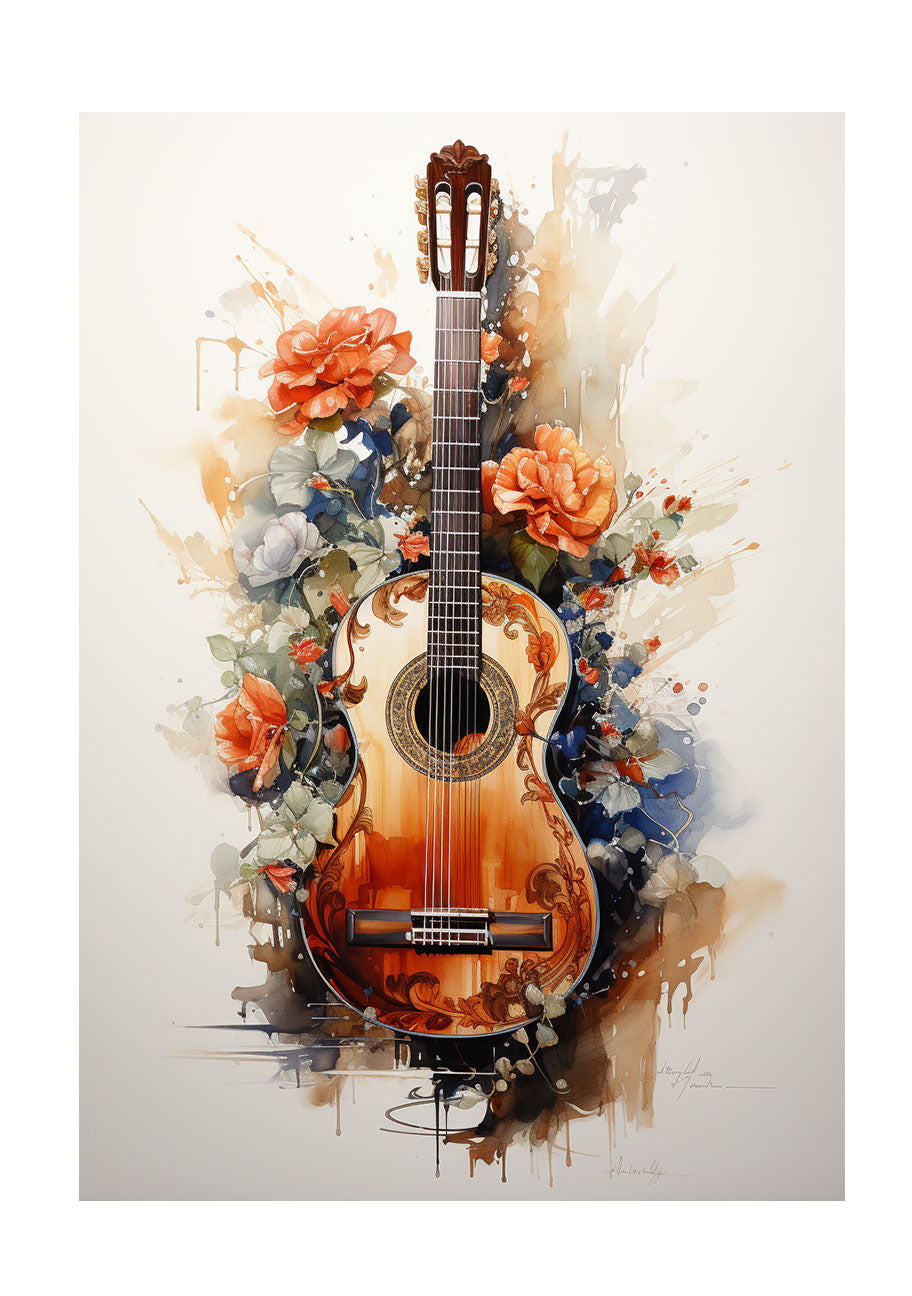 ギターのアートポスター:guitar_b696 / 絵画_音楽・芸術__のポスター画像
