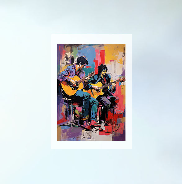 ギターのアートポスター:guitar_b818 / 音楽・芸術__のポスター画像フレーム無しの設置イメージ