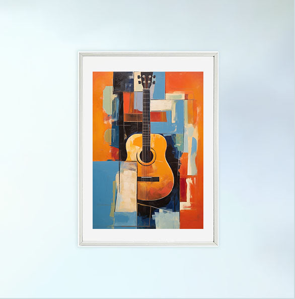 ギターのアートポスター:guitar_d6e7 / 音楽・芸術__のポスター画像白いフレーム