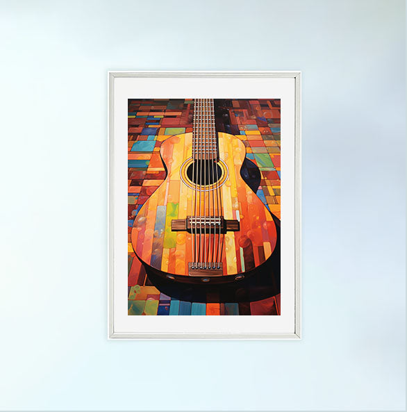 ギターのアートポスター:guitar_f37a / 音楽・芸術__のポスター画像白いフレーム