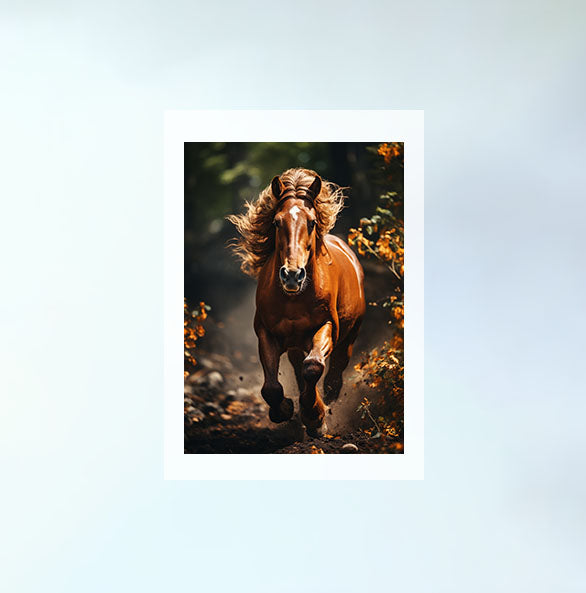 馬のアートポスター原画のみ設置イメージ