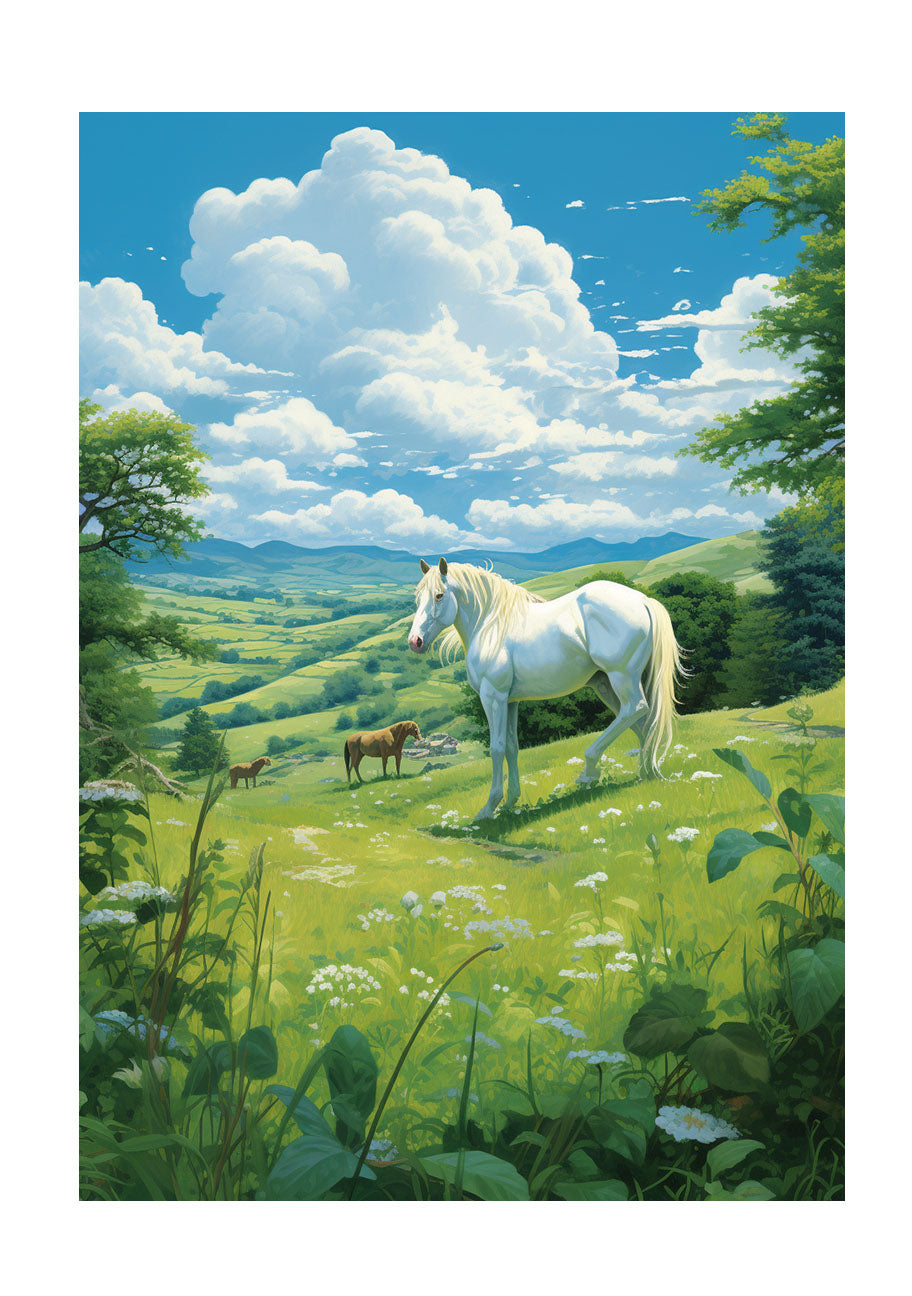 馬のアートポスター原画のみ