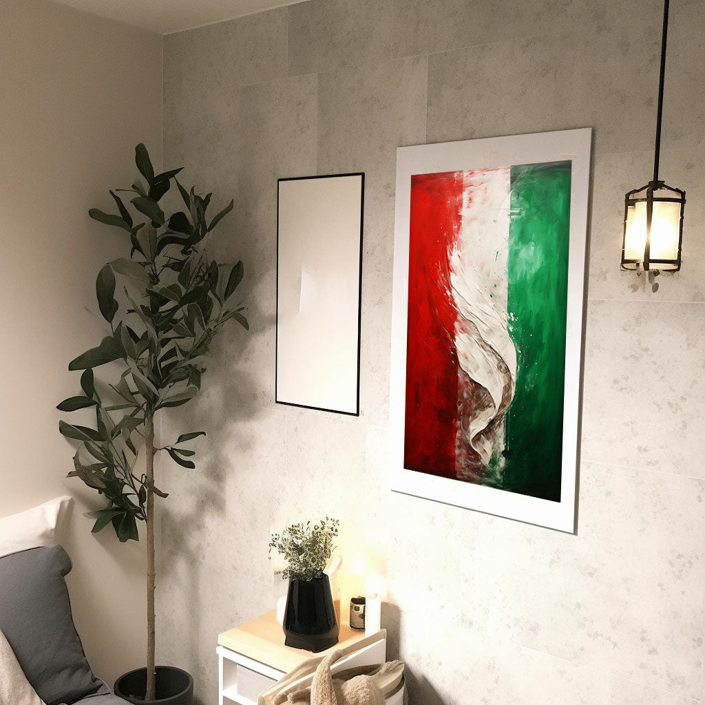 イタリアのアートポスター:italy_ef0b / 地図・都市_都市_のポスター画像廊下に設置したイメージ