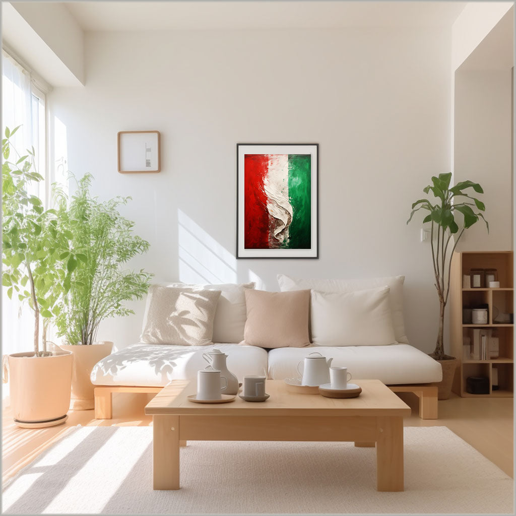イタリアのアートポスター:italy_ef0b / 地図・都市_都市_のポスター画像リビングに設置したイメージ