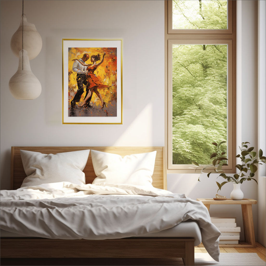 ジャズのアートポスター寝室配置イメージ