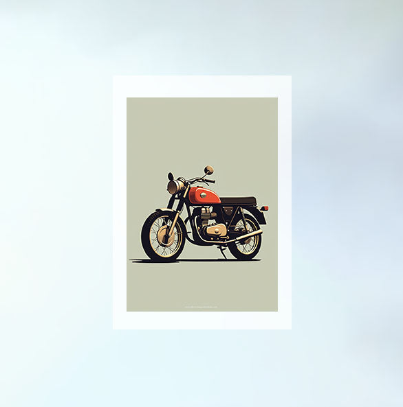 バイクのアートポスター原画のみ設置イメージ