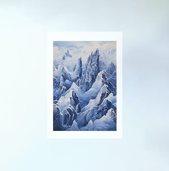 山のアートポスター原画のみ設置イメージ