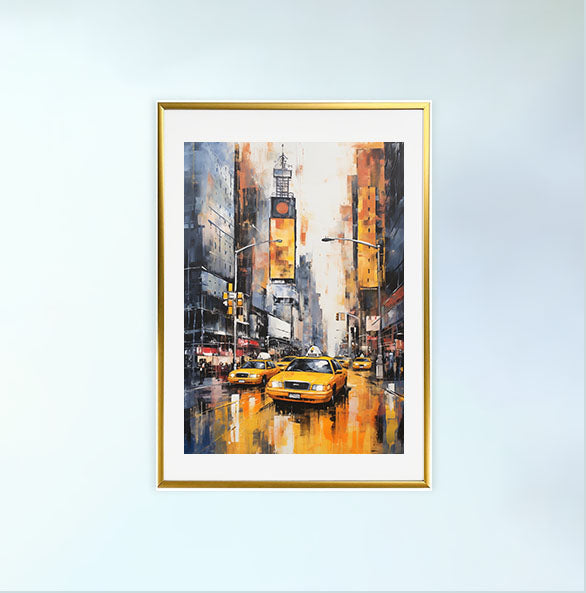 ニューヨークのアートポスター:new_york_318f / 地図・都市_都市_のポスター画像金色のフレームイメージ