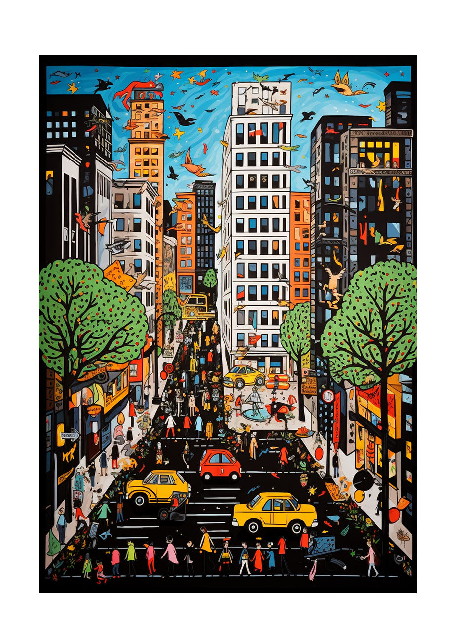 ニューヨークのアートポスター:new_york_988f / 地図・都市_都市_のポスター画像