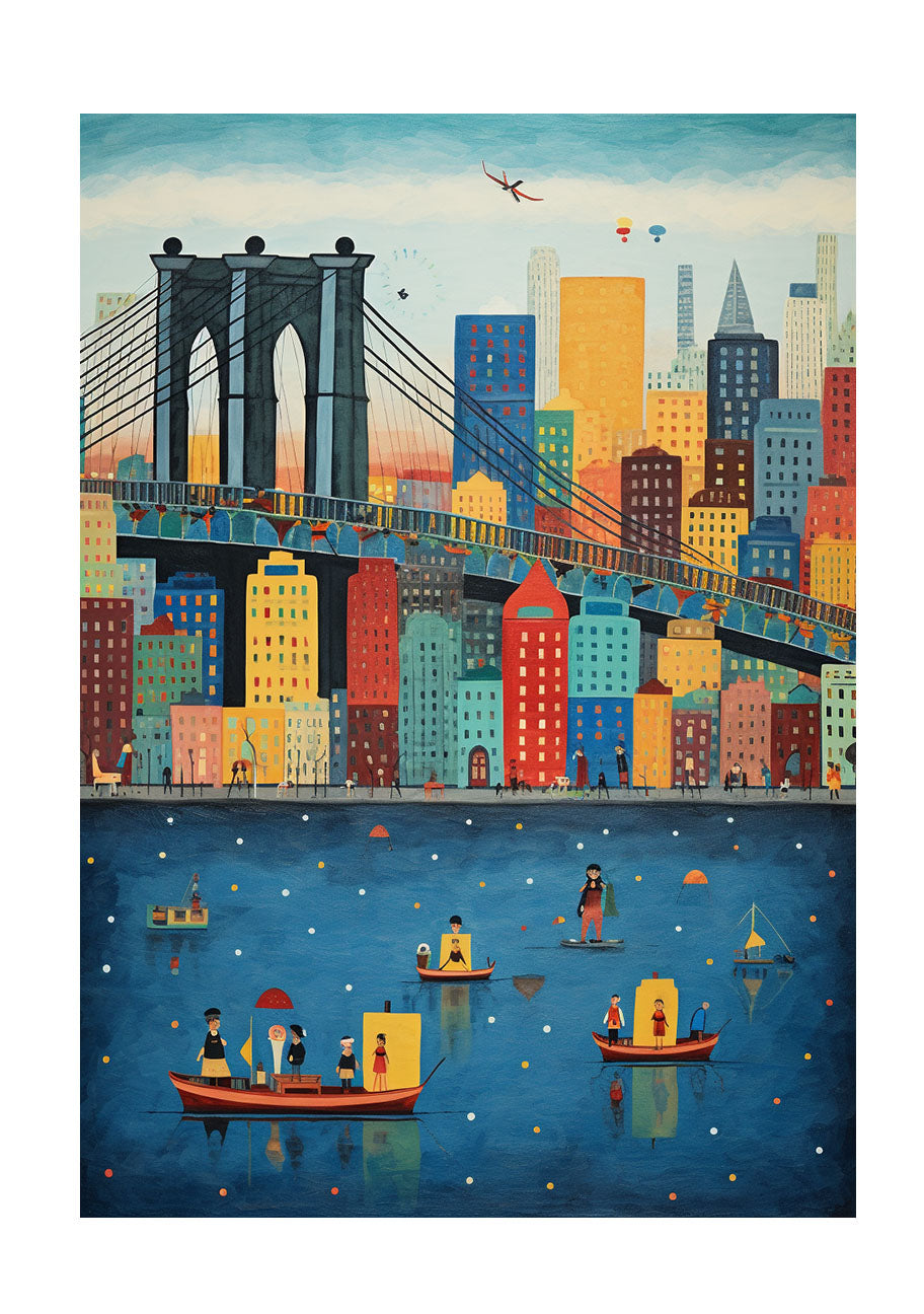 ニューヨークのアートポスター:new_york_a1cb / 地図・都市_都市_のポスター画像