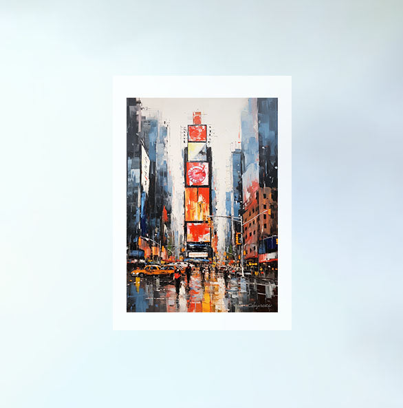 ニューヨークのアートポスター:new_york_a372 / 地図・都市_都市_のポスター画像フレーム無しの設置イメージ