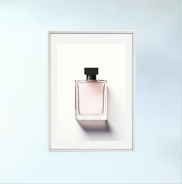 香水のアートポスター:perfume_4ad1 / 北欧_ポップ_日用品・ライフスタイル__のポスター画像銀色のフレームイメージ