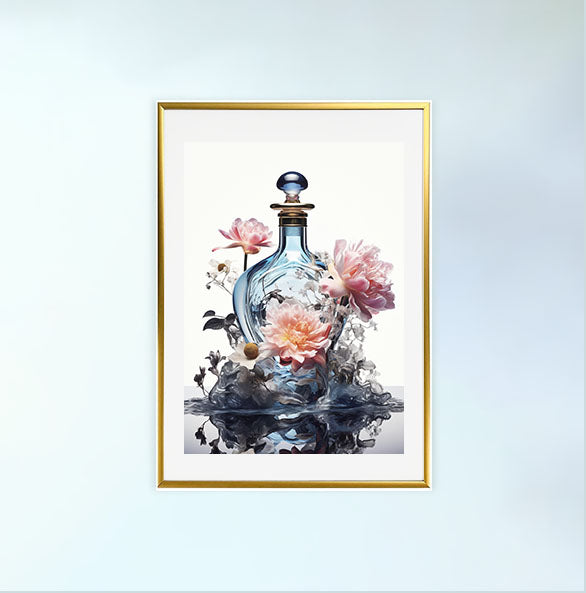 香水のアートポスター:perfume_f810 / 北欧_日用品・ライフスタイル__のポスター画像金色のフレームイメージ
