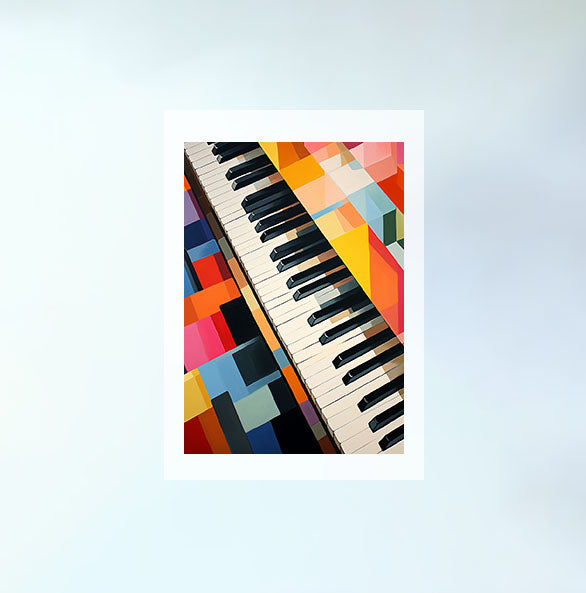 ピアノのアートポスター原画のみ設置イメージ