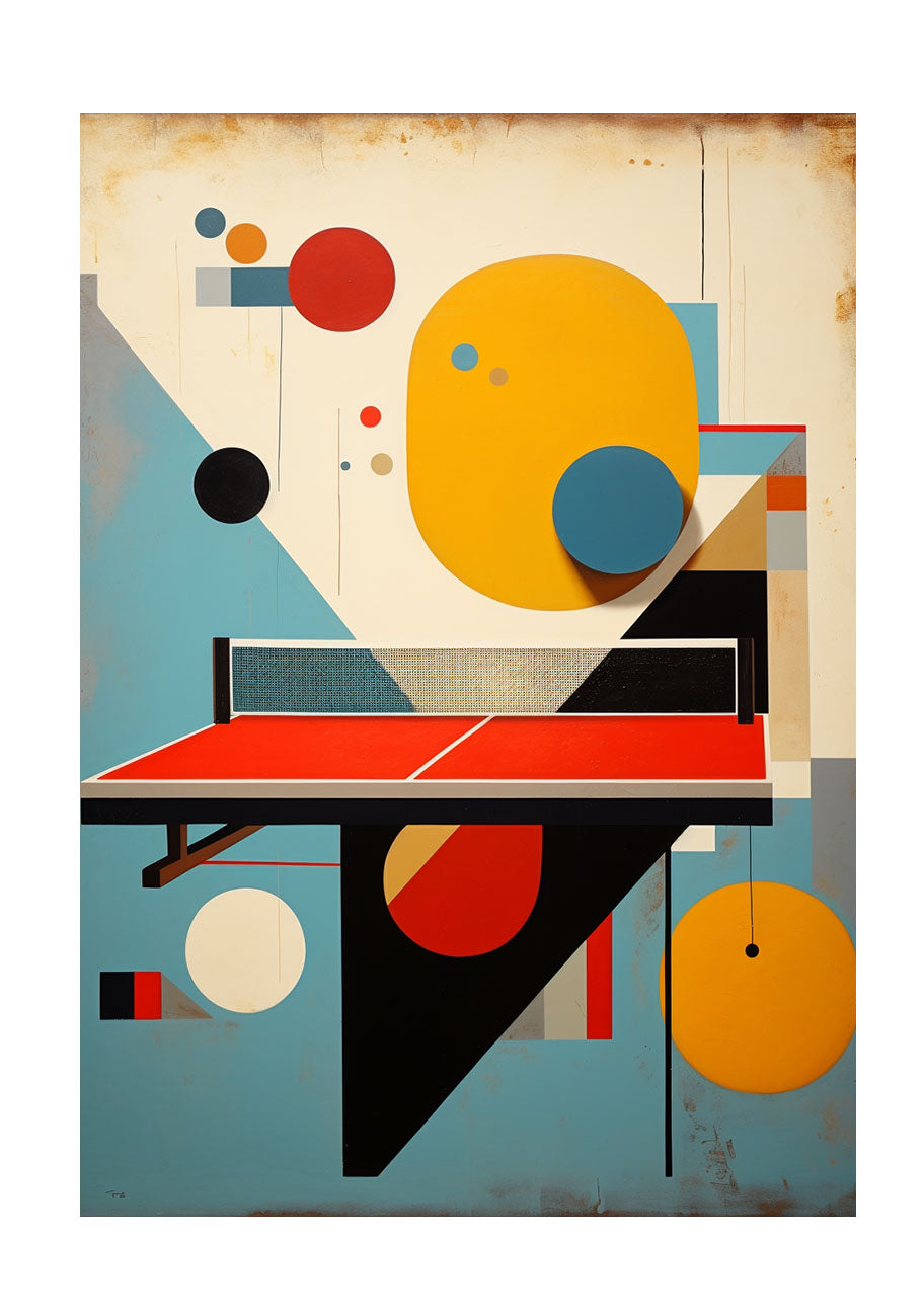 卓球のアートポスター:pingpong_12c8 / 北欧_スポーツ・フィットネス__のポスター画像
