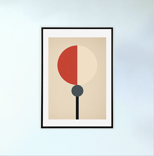 卓球のアートポスター:pingpong_4912 / 北欧_ポップ_スポーツ・フィットネス__のポスター画像黒色のフレームイメージ