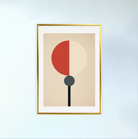 卓球のアートポスター:pingpong_4912 / 北欧_ポップ_スポーツ・フィットネス__のポスター画像金色のフレームイメージ