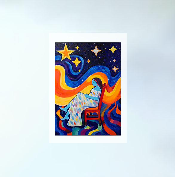 プラネタリウムのアートポスター原画のみ設置イメージ