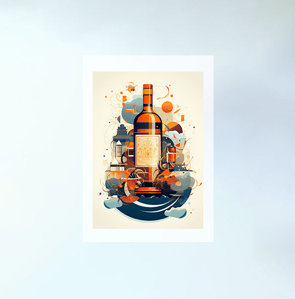 酒のアートポスター原画のみ設置イメージ