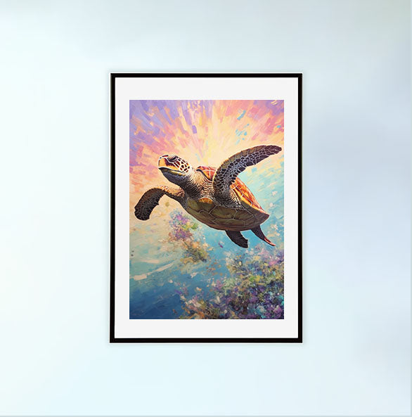 Martin & MacArthur ウミガメの木製アート Martin & MacArthur ウミガメの木製アート