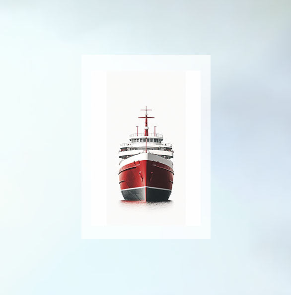 船のアートポスター原画のみ設置イメージ