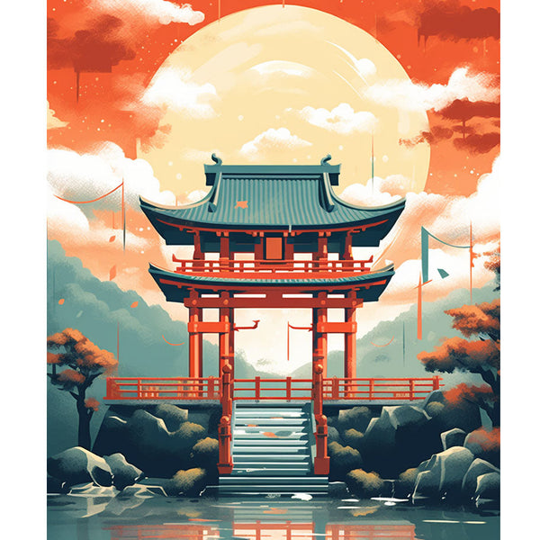 神社のアートポスター:shrine_f60c