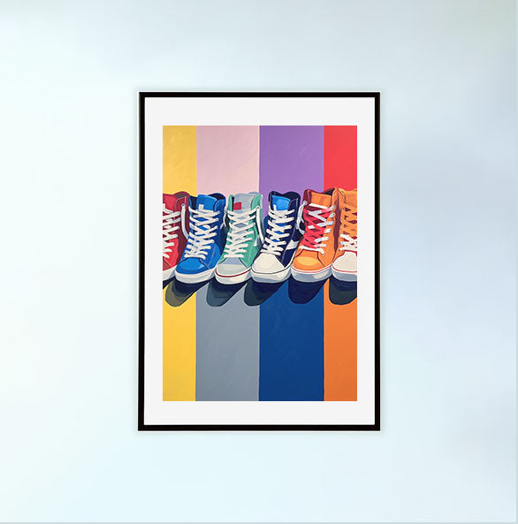 スニーカーのアートポスター:sneaker_a661 通販