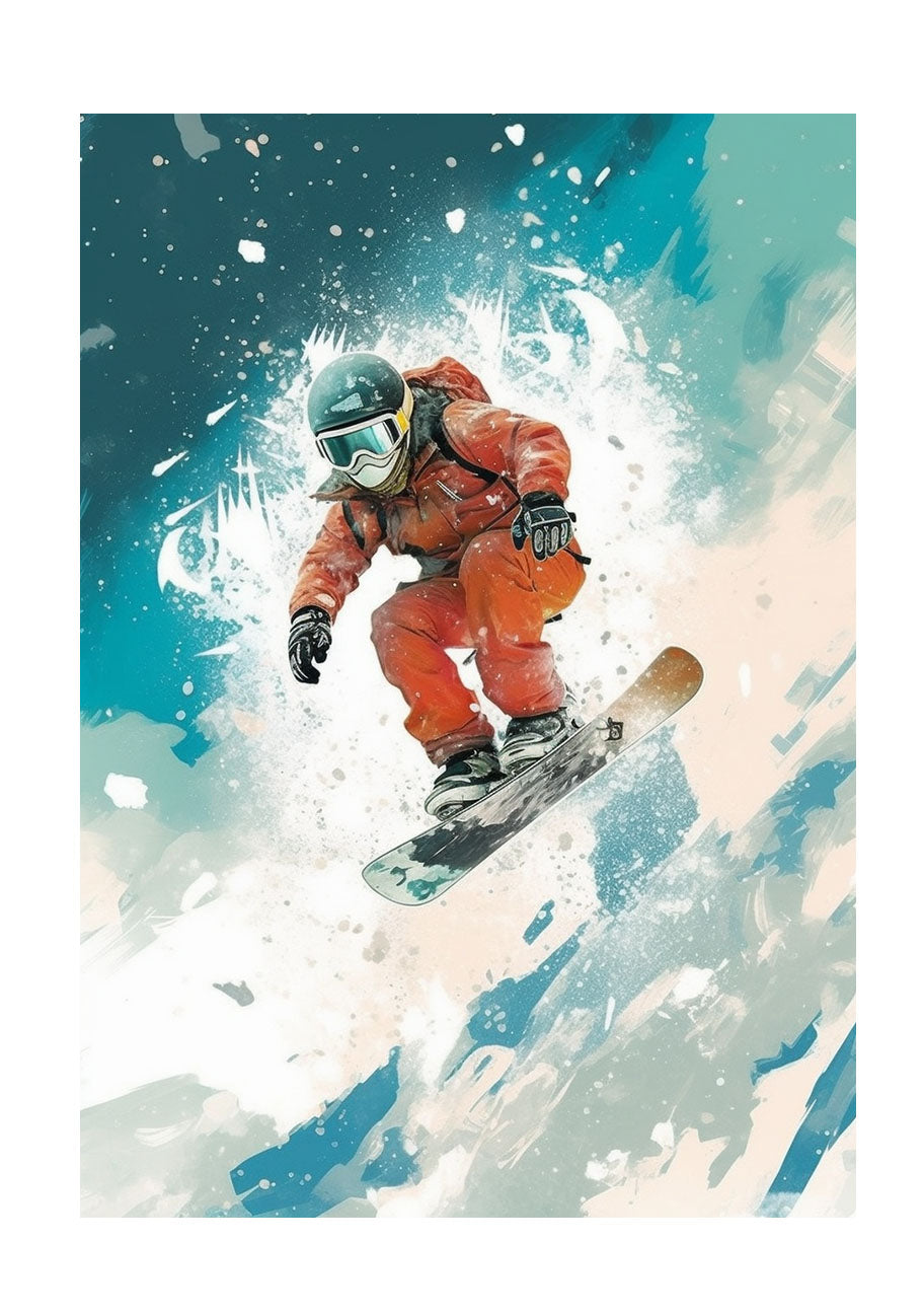 Dddc スノーボードのアートポスター:snowboarding_dddc 通販