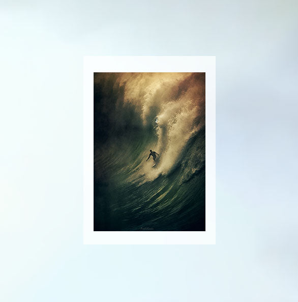 サーフィンのアートポスター原画のみ設置イメージ