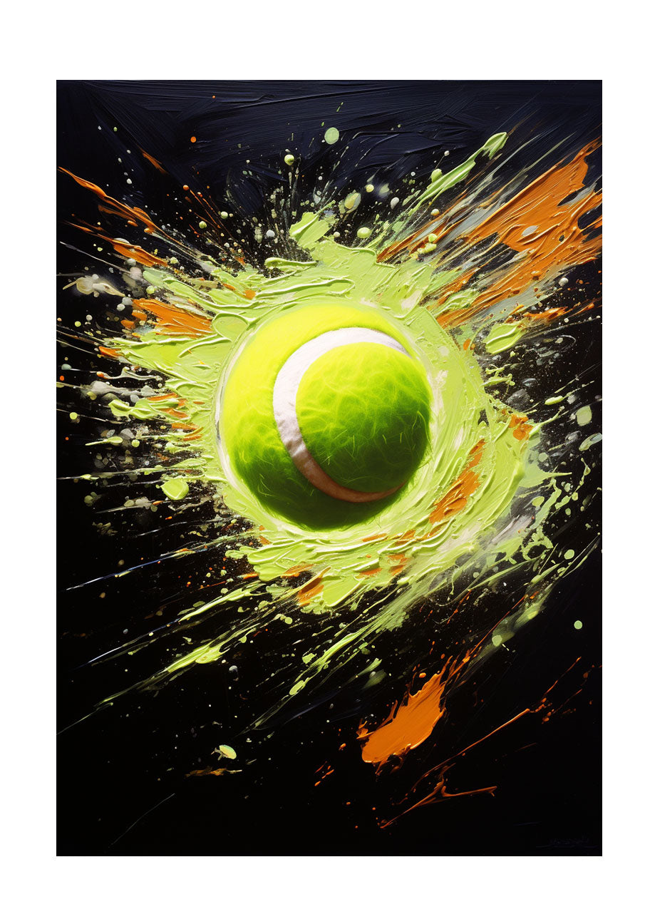 テニスのアートポスター原画のみ