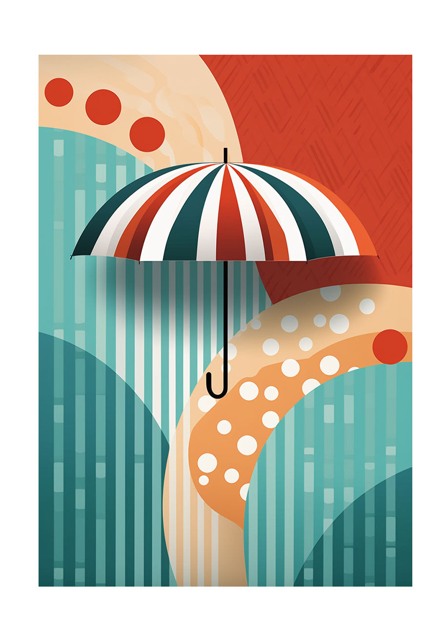 傘のアートポスター原画のみ