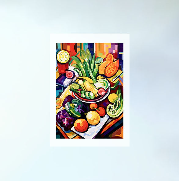 野菜のアートポスター原画のみ設置イメージ