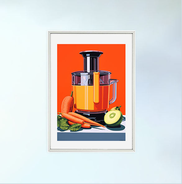 野菜のアートポスター銀フレームあり