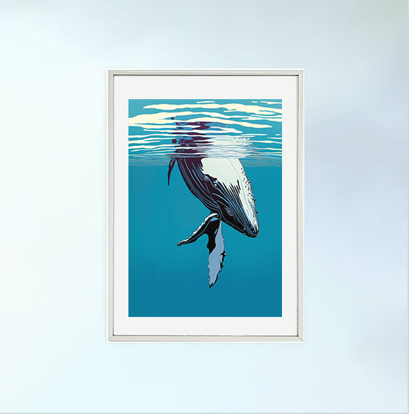 クジラのアートポスター:whale_6365 通販