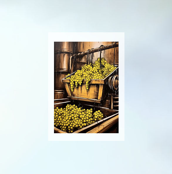 ワインのアートポスター原画のみ設置イメージ