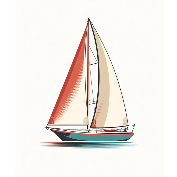 ヨットのアートポスター:yacht_f7a1 通販